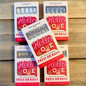 Hello Love Press On Nails - Set of 5 Boxes